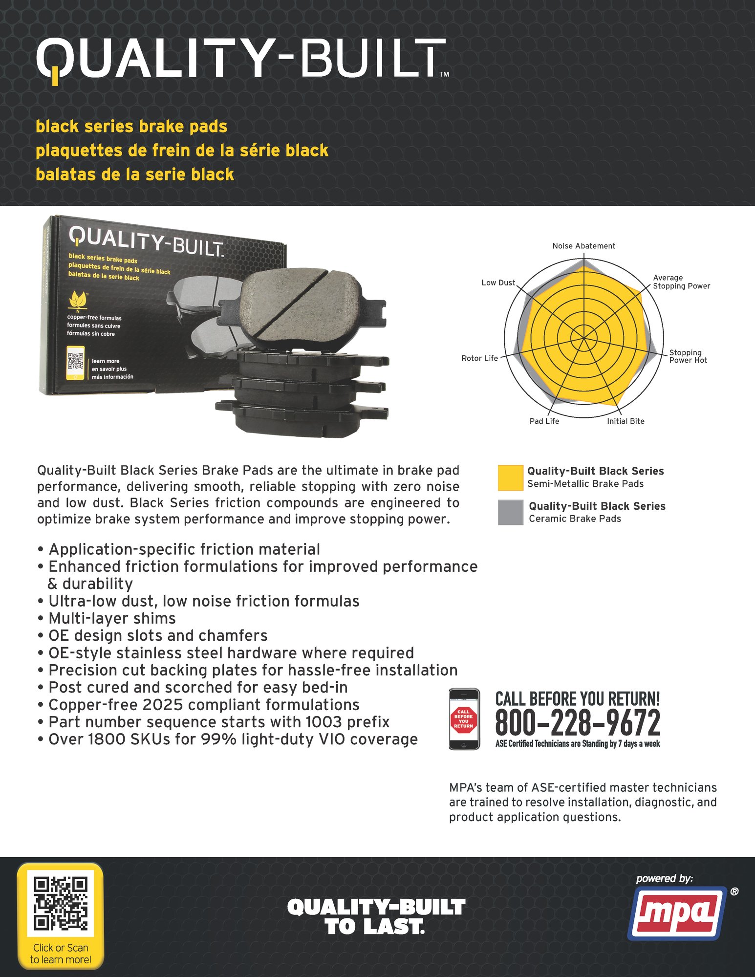 Quality-Built_Black_Series_Brake_Pads